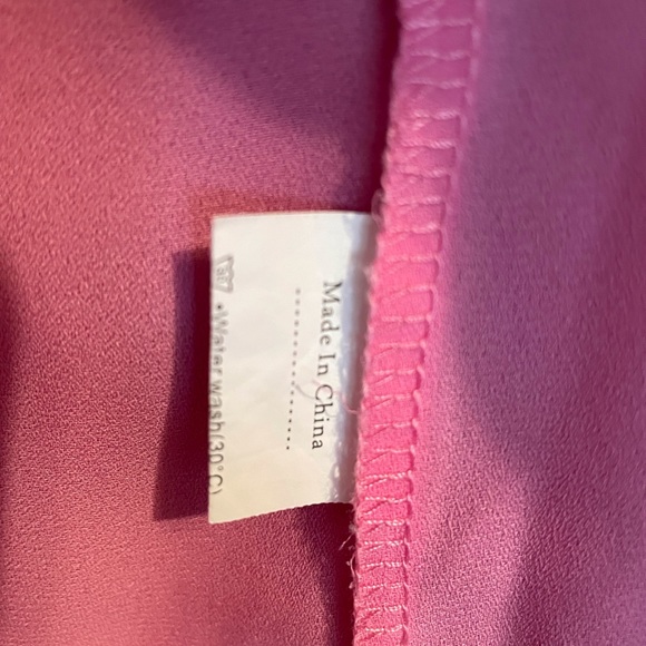 Hot Pink Poncho Style Beach Coverup - Picture 5 of 7